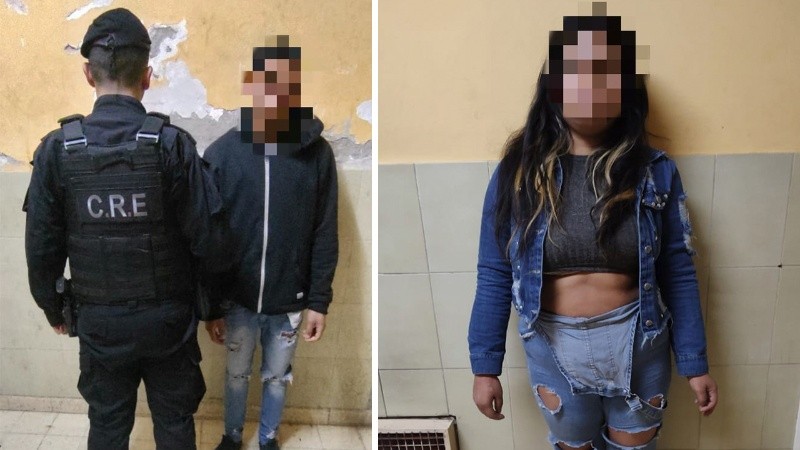 De zona oeste al calabozo de la comisaría 2ª de Venado Tuerto. La pareja detenida.