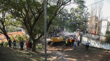La casa ya no está en pie.
