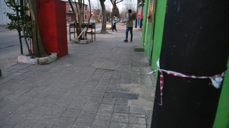 La escena del crimen de Paraguay y Gaboto. 