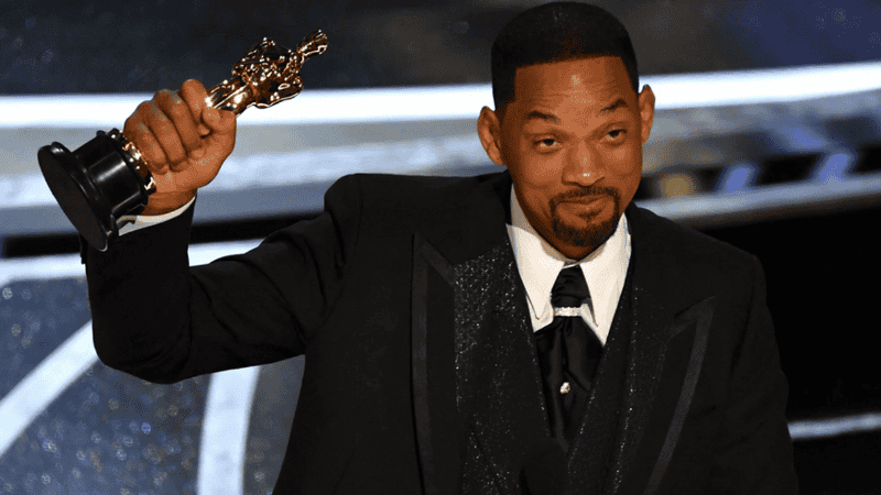 La noche de la cachetada, Smith ganó la estatuilla dorada a 