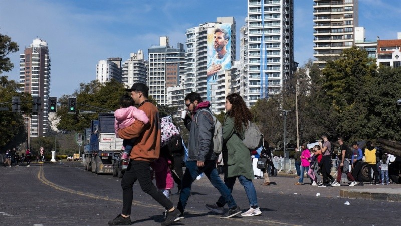 Paseos y parques también tuvieron gran concentración de gente.