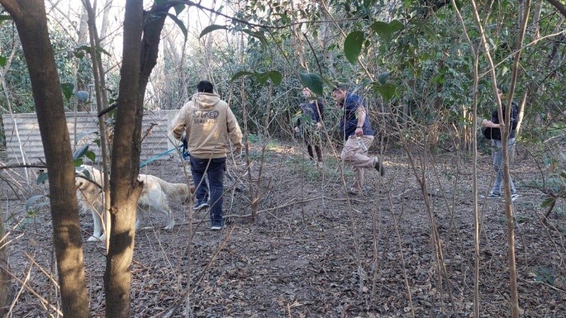El lugar donde fue hallado el cadáver, el casco de una vieja estancia.