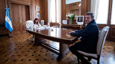 La foto que expuso el acuerdo entre Cristina y Massa.