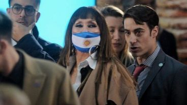 La diva participó de la ceremonia de jura de Sergio Massa como superministro.