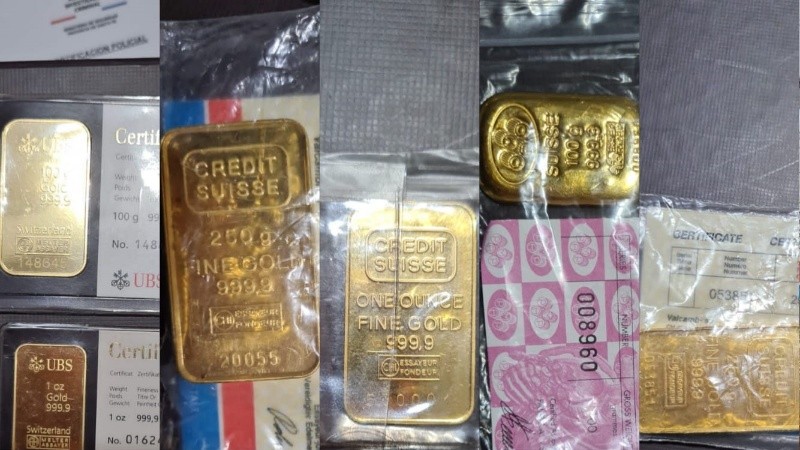 Parte de lo secuestrado durante los allanamientos.