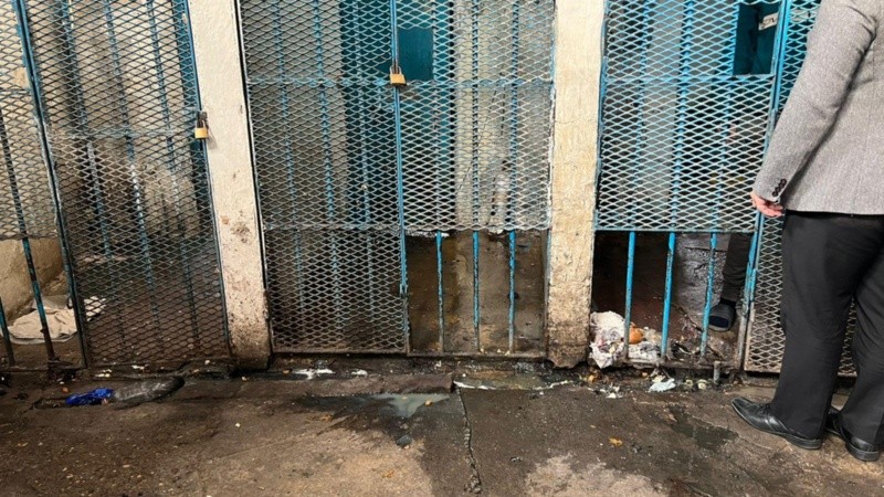 Postal de la cárcel de Las Flores, en el Departamento Capital.