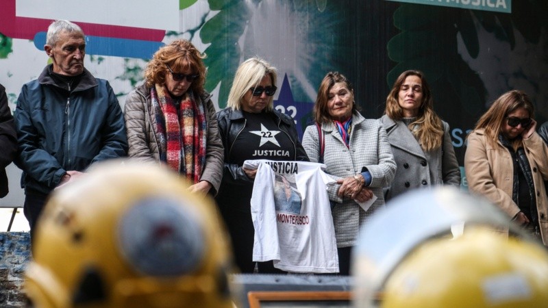 El emotivo acto este sábado por la mañana ante un nuevo pedido de justicia. 