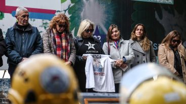 El emotivo acto este sábado por la mañana ante un nuevo pedido de justicia.