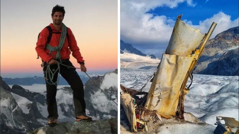 También quedaron a la vista numerosas piezas en un radio de 100 metros.