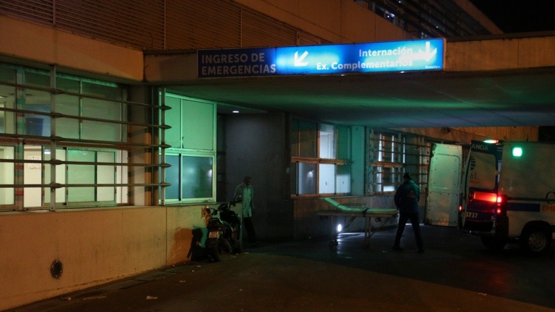 La víctima ingresó al Heca cerca de las 22 de este lunes.