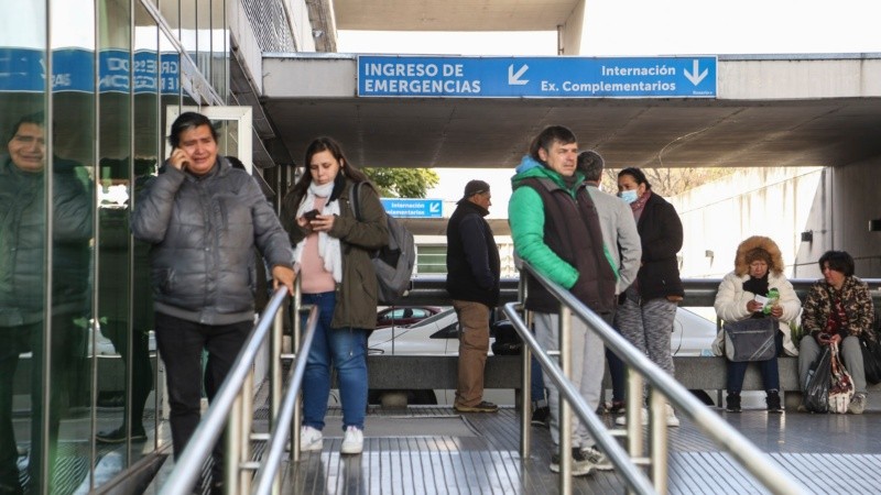 La mujer habló desde el Heca, donde casi todos los días ingresan personas baleadas.