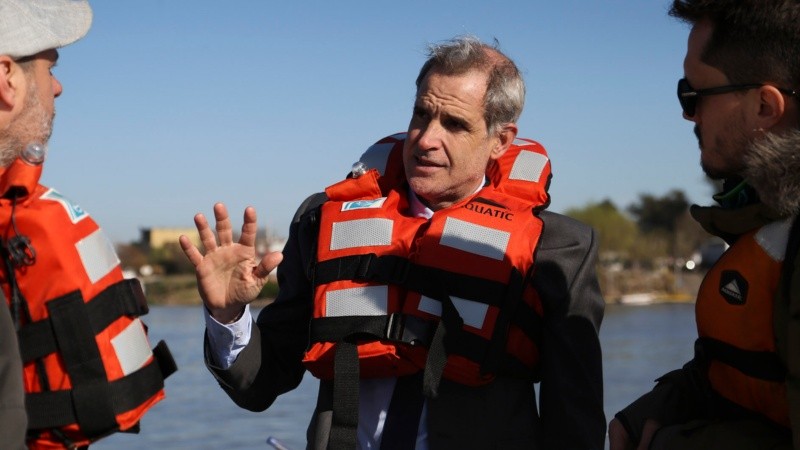 Marcelo Terenzio, del Enapro, recordó que denunciaron los incendios en la isla Sabino Corsi: sin avances.