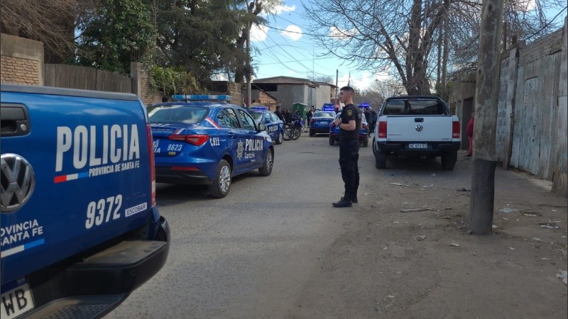 El importante operativo en la zona del tiroteo