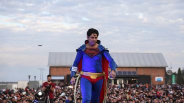 El Superman que salió ganador del concurso.