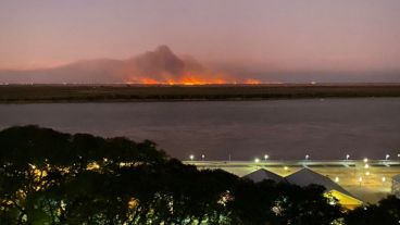 Incendios este lunes al atardecer.