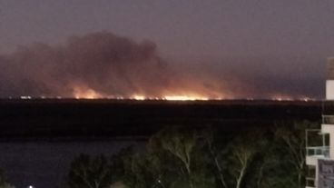 Los focos en la noche de este lunes.