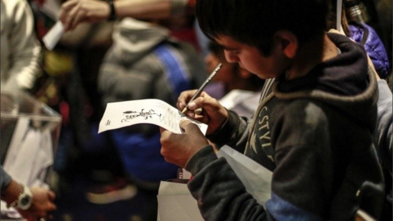 El momento de la votación en el Festival Internacional de Cine Infantil Ojo al Piojo!