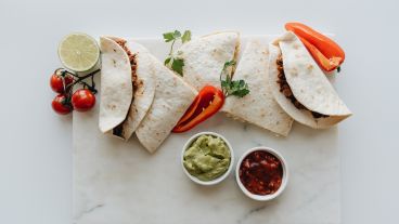 A diferencia de los tacos, estas tortillas se realizan con harina de trigo