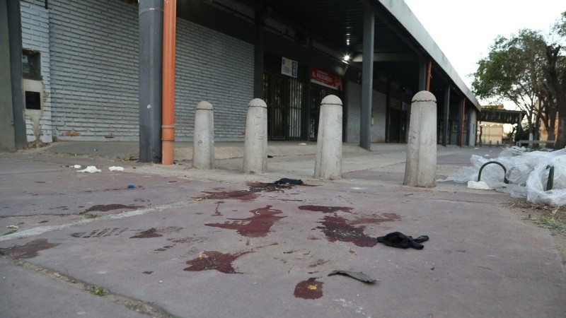 El lugar donde asesinaron al carnicero.