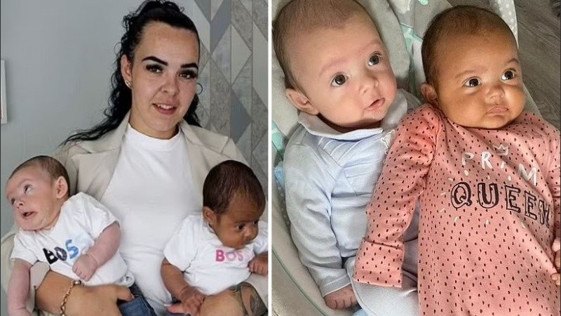 Los pequeños ahora tienen cinco meses.