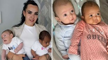 Los pequeños ahora tienen cinco meses.