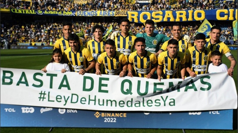 Los once titulares canallas con la bandera en pedido de 