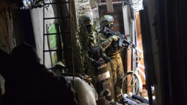 Uno de los allanamientos de Gendarmería.