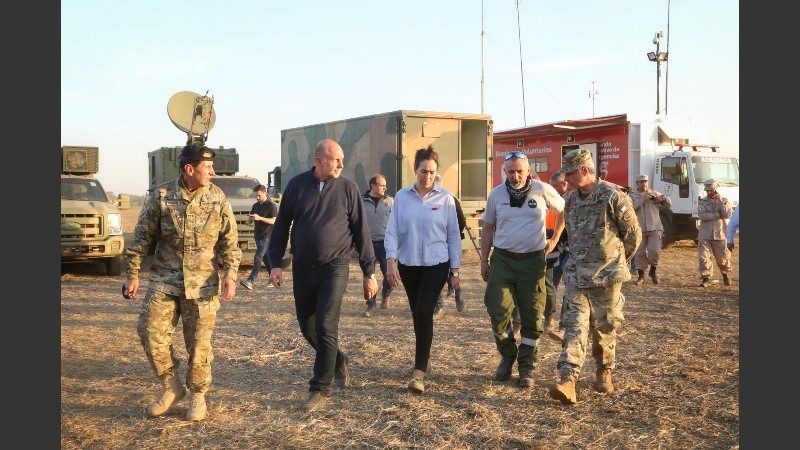 Perotti durante la recorrida.