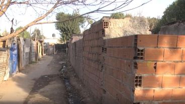 El pasillo donde mataron a Leiva, cercano a otros crímenes.