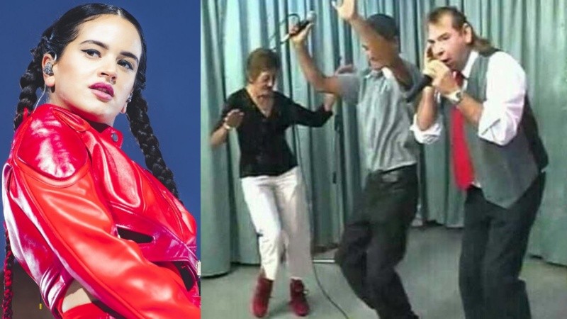  “¡Conga, conga, conga!”, cantaron los fanáticos y Rosalía no dudó en sumarse. 