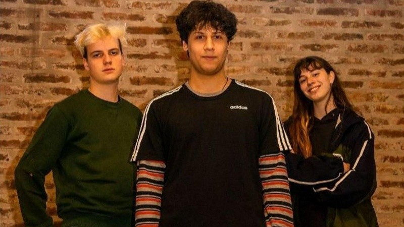 Rosendo Zunny, Lucky Rivers (Lucas Ríos) y Ornella Mecoli.