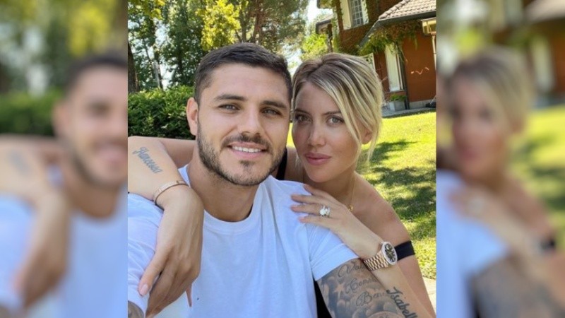 Mauro Icardi y Wanda Nara.