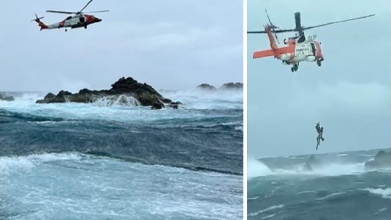 El pescador fue traslado a un hospital en la isla de Santo Tomás.
