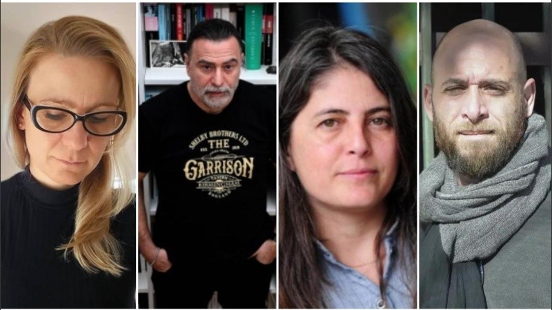 Rosario Spina, Reynaldo Sietecase, Selva Alamada y Javier Núñez.