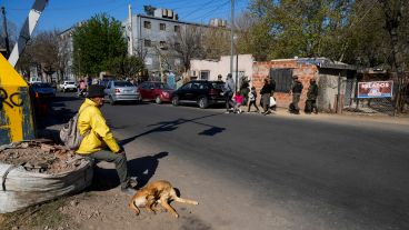 Solís y las vías, un sector crítico del barrio.