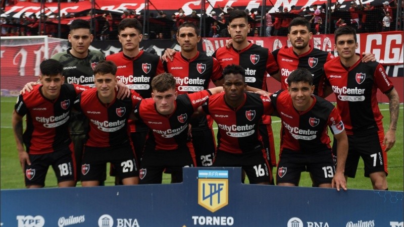 Los once titulares rojiengros que salieron a la cancha para jugar contra Gimnasia.