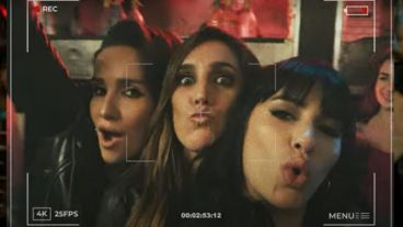 Natalia Oreiro, Soledad Pastorutti y Lali Espósito en el video "Quiero todo".