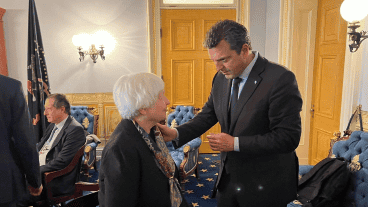 Del encuentro en el Tesoro de Estados Unidos participó el asesor David Lipton.