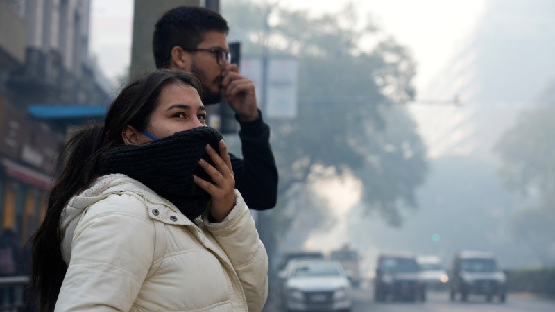 Este martes el aire de la ciudad alcanzó los valores de contaminación más altos del año.