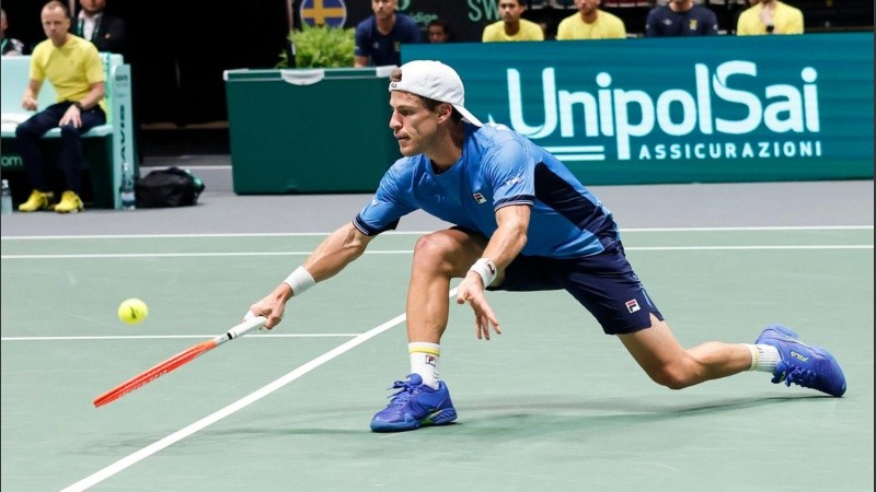 Peque Schwartzman jugó el segundo punto y no pudo igualar la serie.