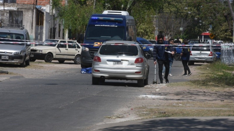 La escena del crimen de este miércoles. 