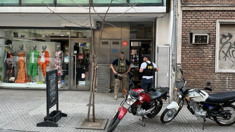 Uno de los puntos allanados por la fuerza que conduce el comisario Bertolotti.