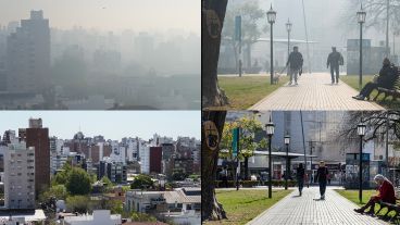 Un repaso por lugares puntuales de la ciudad con y sin humo.