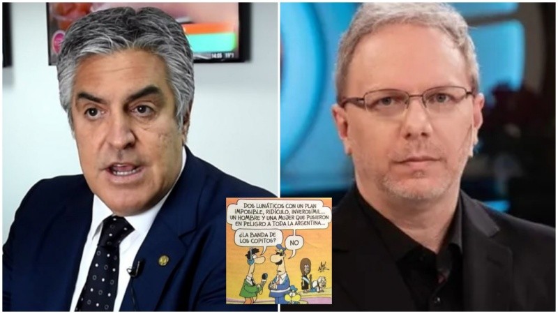 Gregorio Dalbón, abogado de Cristina Kirchner y el ilustrador Nik.