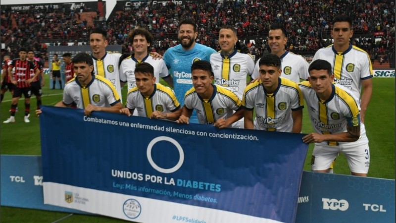 Los once titulares de Central que salieron a la cancha contra Patronato.