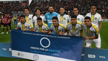 Los once titulares de Central que salieron a la cancha contra Patronato.