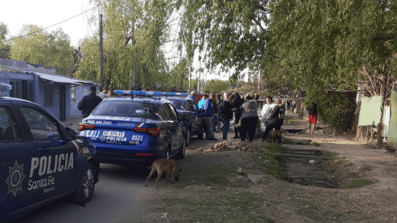 Luzarriaga al 2400 donde vivía Carla Elisabet Cabaña junto a sus hijos.