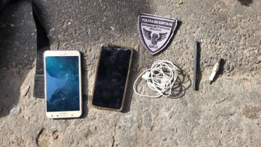 Los elementos secuestrados por la Policía este martes.