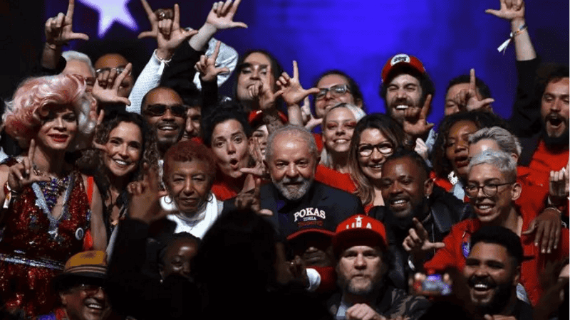 La semana pasada, artistas brasileños armaron un video para llamar a los votantes de Lula.