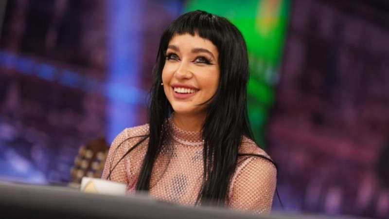 María Becerra en El Hormiguero, conducido por Pablo Motos. 